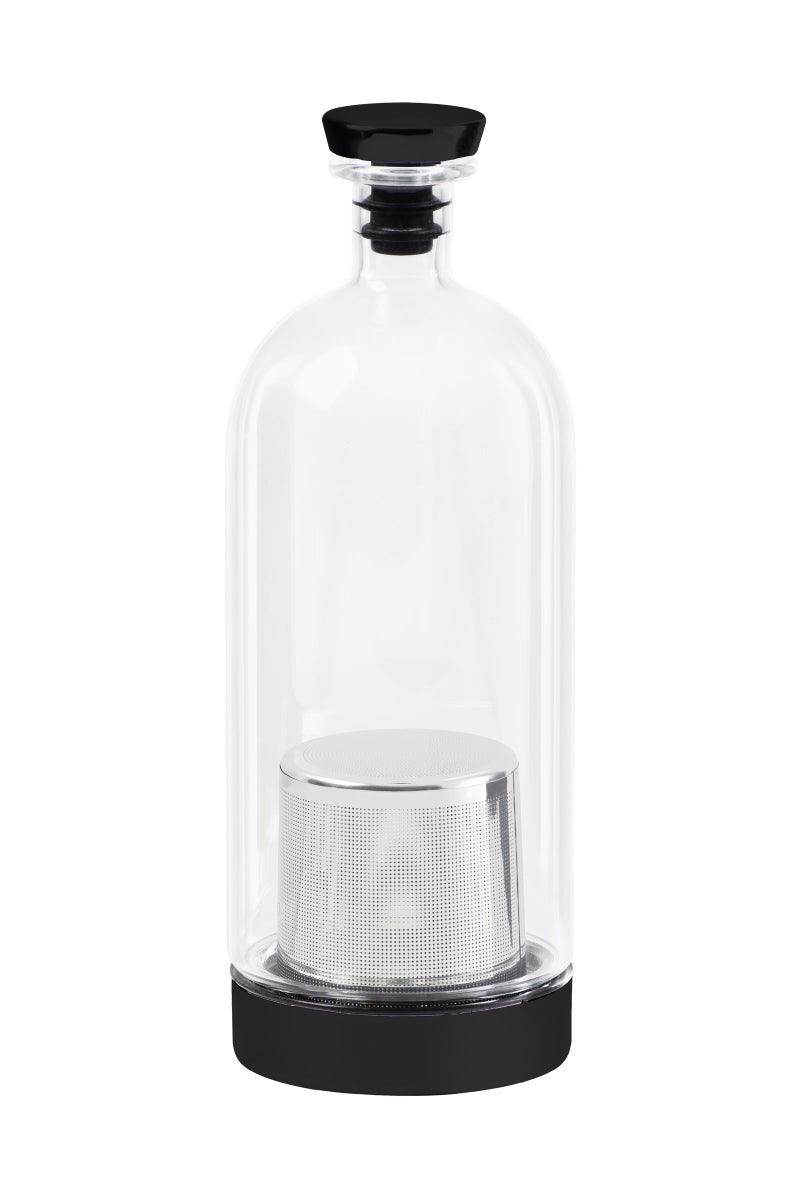 Ethan + Ashe Alkemista Alcohol Infuser - Ethan+Ashe - Add Flavor To Spirits - Infuser For Vodka, Gin, Rum, Scotch, Whisky, & More - Stainless Steel - Glass Infusion Bottle - Fine Filter - 950 ML Matte Black - Image 1